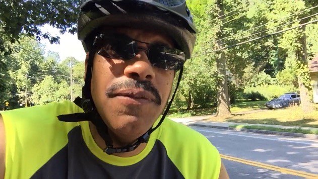 DeanMeminger's tweet photo. Biking & Thinking with #DeanMeminger is coming up. Getting out the bike, oh this is a good one. https://t.co/HfcEmy7IxF