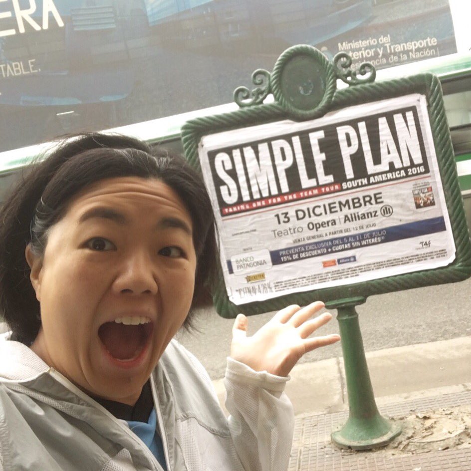 RachelChang's tweet photo. A #BuenosAires highlight? My fave band's posters going up all over town midweek! #argentigas2016 #brargentinatrip https://t.co/ckqw0kcOhm
