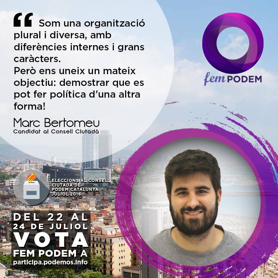 ToniP44's tweet photo. Estem a la recta final! Recorda votar @jessicaalbiach, i @fem_podem per liderar Podem🙋🏻 https://t.co/C79RJ2WU7s https://t.co/k9015nXDK8