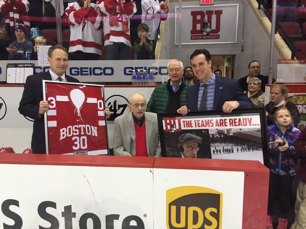 TerrierHockey's tweet photo. For 30 years, your voice filled Walter Brown and Agganis. A great man and a dedicated friend. Rest in peace, Jim. https://t.co/11HyNzhLzs