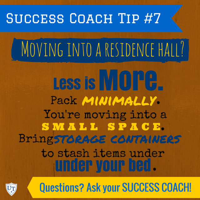Success Coach Tip: For roommate info, check “My Housing Application” and then "application status".