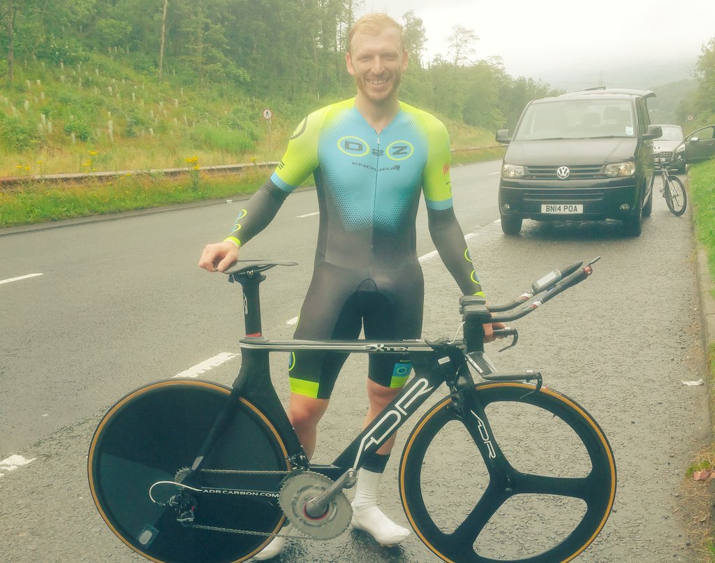First ride for <a href="/drag2zero/">drag2zero.co.uk</a> today and a massive PB! 48.18 for 25 miles! <a href="/endura/">John Peters</a> <a href="/ADRCarbon/">ADR Carbon</a> #FastCarbon #FastSuit