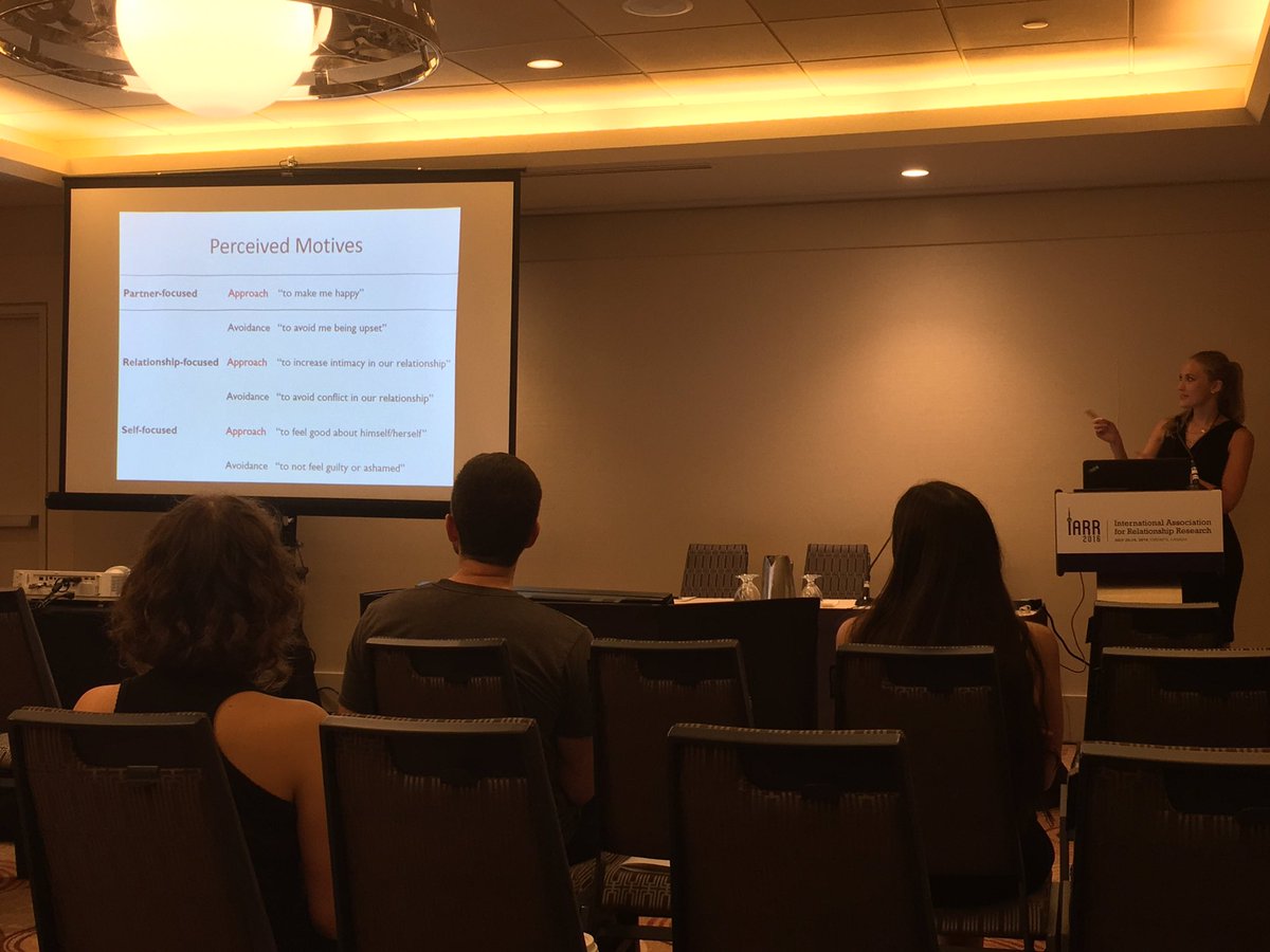 JohnSakaluk's tweet photo. Necessary to distinguish btw approach/avoidance and self/partner/relationship-focused motives 4 sacrifice #IARR2016 https://t.co/cMqQYab9I3