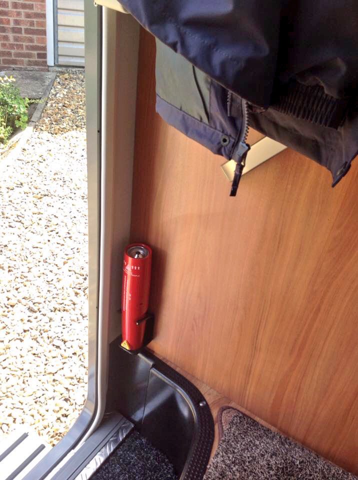 Another couple of <a href="/FireToolUK/">FireTool</a> Fire Extinguishers installed in a Motorhome! Replacing Dry Powder. #FireSafety