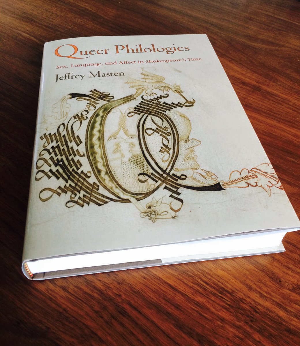 masten_j's tweet photo. As #SRS2016 &amp; #sharp16 conclude, passing along letters=bodies and @PennPress disc code for Queer Philologies: PH20. https://t.co/1awXDNCEgl