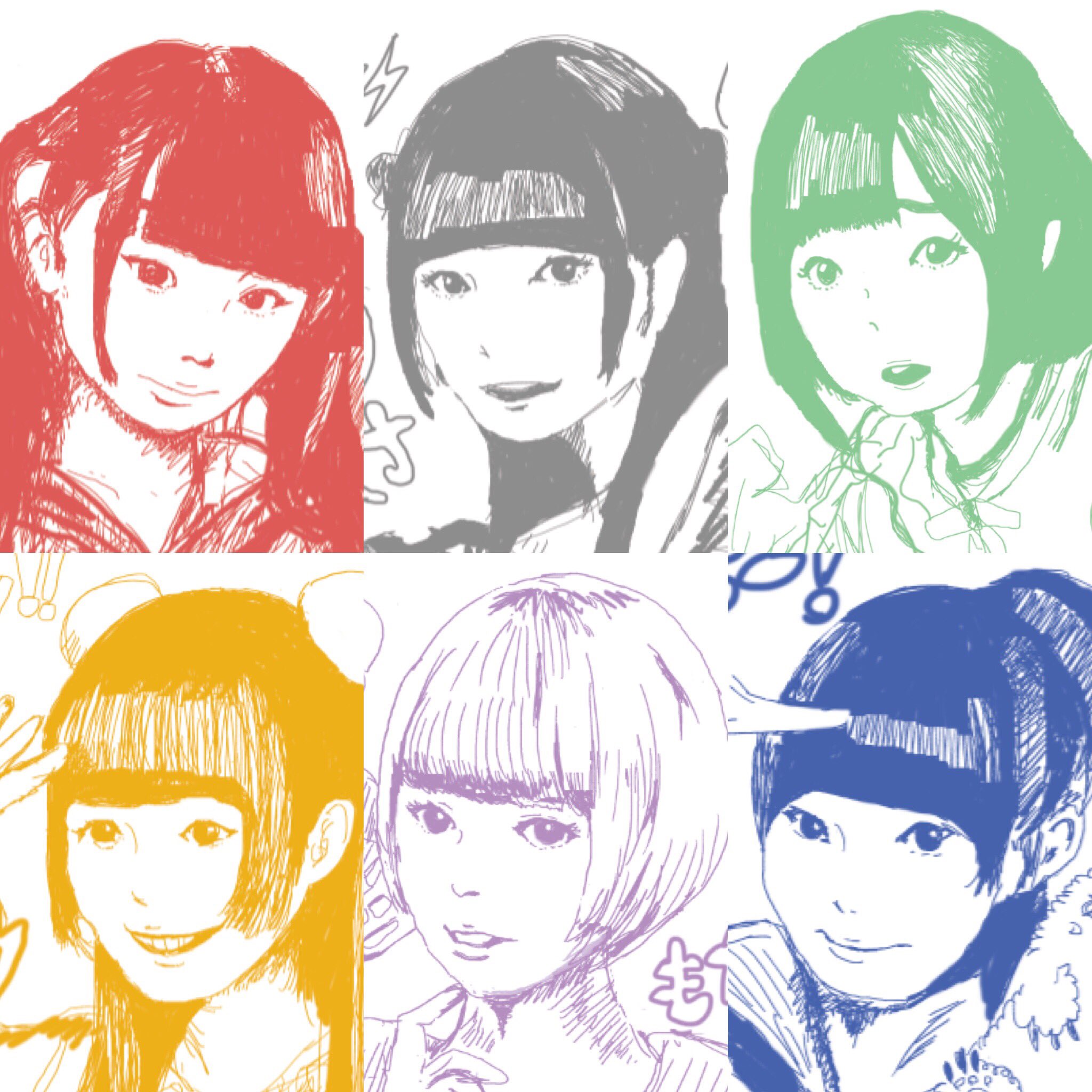 杉 Sur Twitter 勢ぞろいver Inc でんぱ組 でんぱイラスト でんぱイラ 古川未鈴 相沢梨紗 夢眠ねむ 成瀬瑛美 最上もが 藤咲彩音