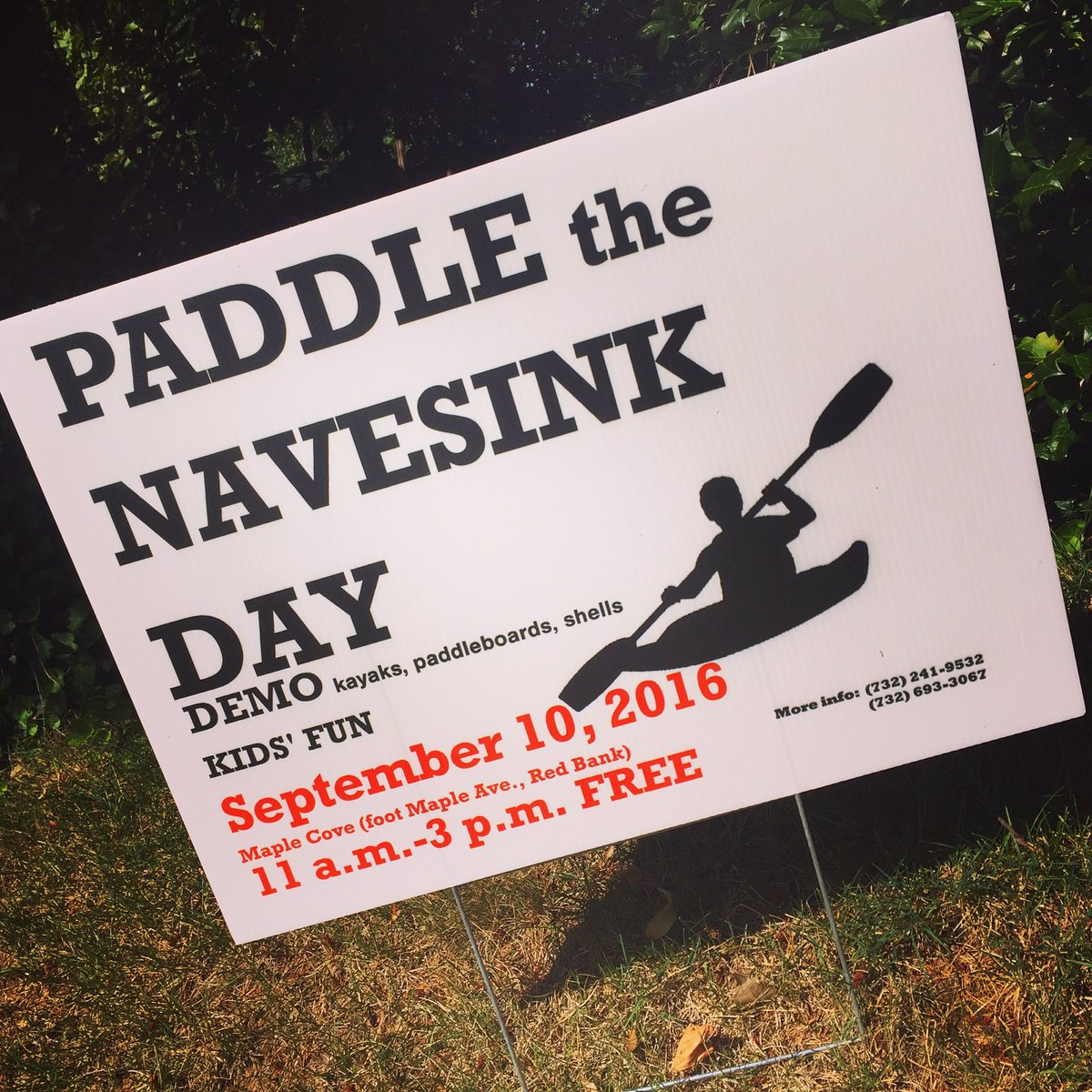 365redbank's tweet photo. Mark your calendars for Paddle the Navesink Day in #RedBank, 9/10 11am-3pm. https://t.co/yzMOTsXa6W