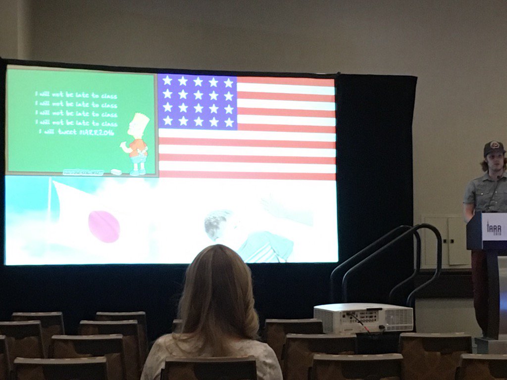 LorneJCampbell's tweet photo. .@JohnSakaluk presenting work on norm strength and relationships #iarr2016 https://t.co/JVS3n439Z9