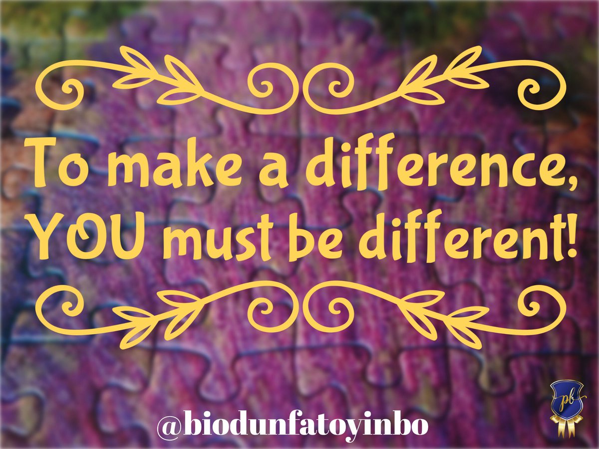 BiodunFatoyinbo's tweet photo. What separates the good from the great is the difference they add to their work. https://t.co/RTRsNSvlJu