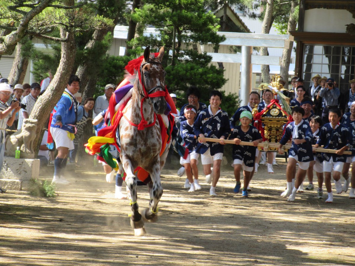 kakukaku9600's tweet photo. 茨城県行方市���生、天王崎八坂神社「祇園馬出し祭」。 https://t.co/A2K6Pyh6Fy