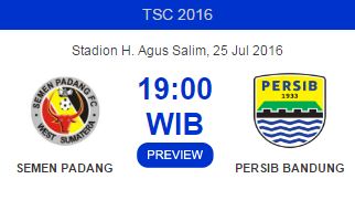 Sok yang mau #Nobar #TSC2016ID Semen Padang vs #PERSIB 25/7/2016 Pkl.19.00 WIB, merapat ke Jln.Sulanjana No.17 Bdg.