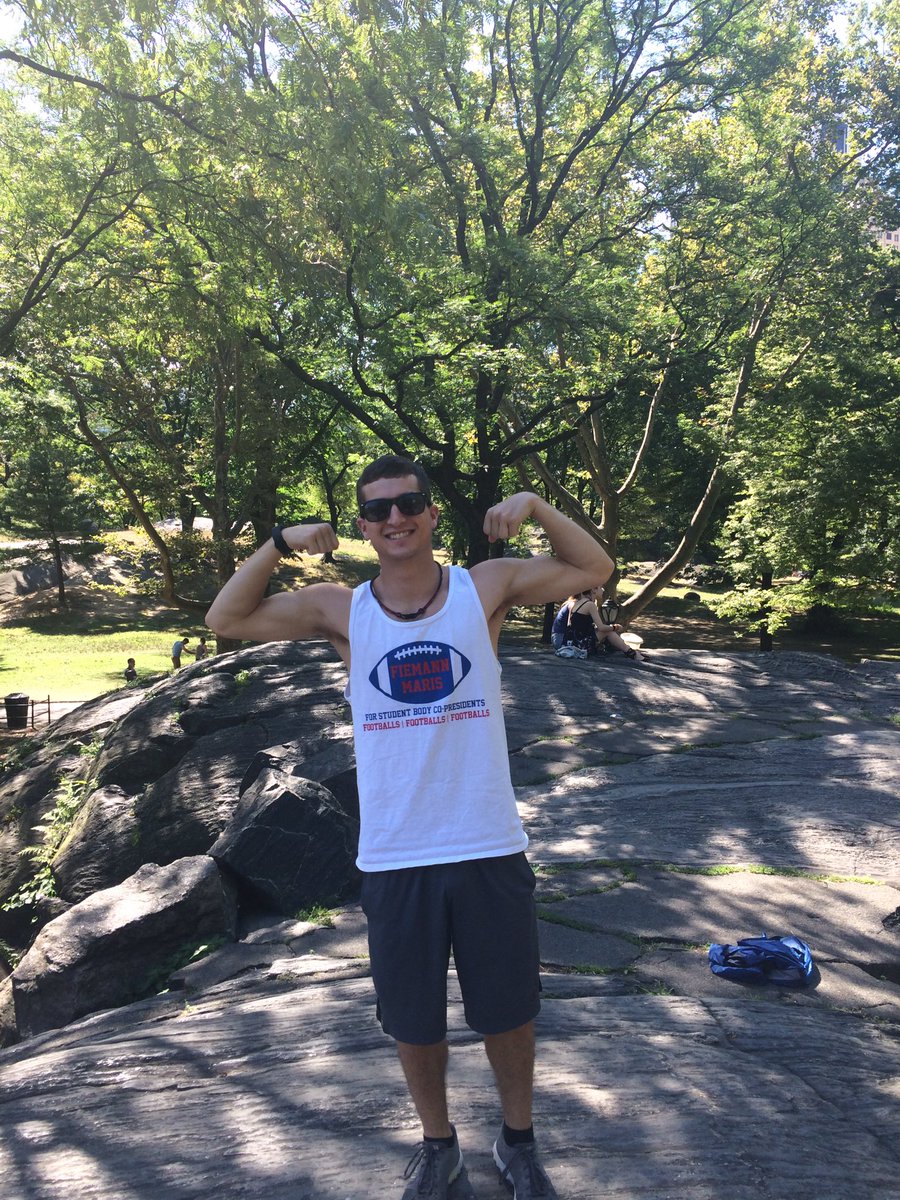 FiemannMaris's tweet photo. The #FiemannMaris campaign has reached NYC! Spreading the word about foam footballs at Central Park. https://t.co/MsnjXWNLVg