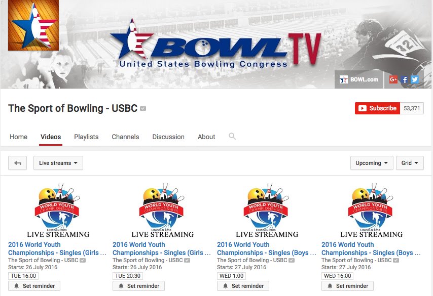 strikecloudapp's tweet photo. Catch all the World Youth Championships action on the live stream at BowlTV - https://t.co/TDVyxeW0ON #2016WYC https://t.co/daogKQU66T