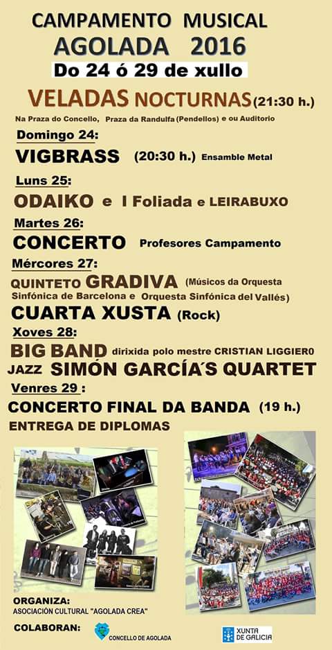 BMMAgolada's tweet photo. Hoxe comeza o Campamento Musical, así que non deixedes de desfrutar das marabillosas veladas nocturnas.Esperámosvos! https://t.co/DKxYWlaY7h