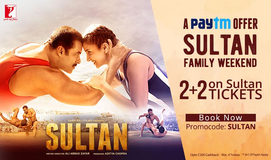 SultanTheMovie's tweet photo. #SultanFamilyWeekend ends tonight! Avail @Paytm's 2+2 offer on SULTAN TICKETS NOW at- https://t.co/yacnYMtUpj https://t.co/WwWfPc5Dau