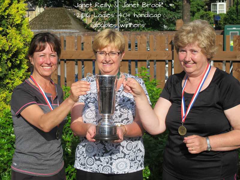 Further D&amp;T winners in the senior tournament as the Janet's team up to win the senior ladies handicap doubles!