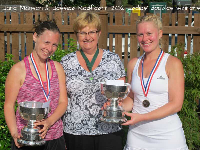 Another winner in the ladies doubles as  D&amp;T member Jane Manson has success in the ladies doubles!