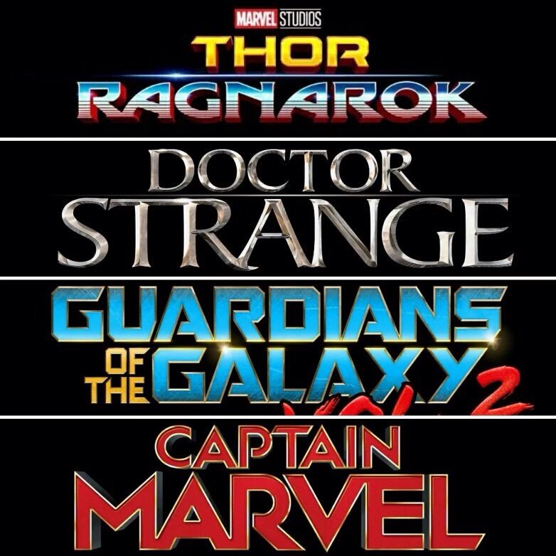 Increíble nuevos logos de #MarvelStudios 😍 pero el de #ThorRagnarok me gustaba más es el otro logo 😒😍