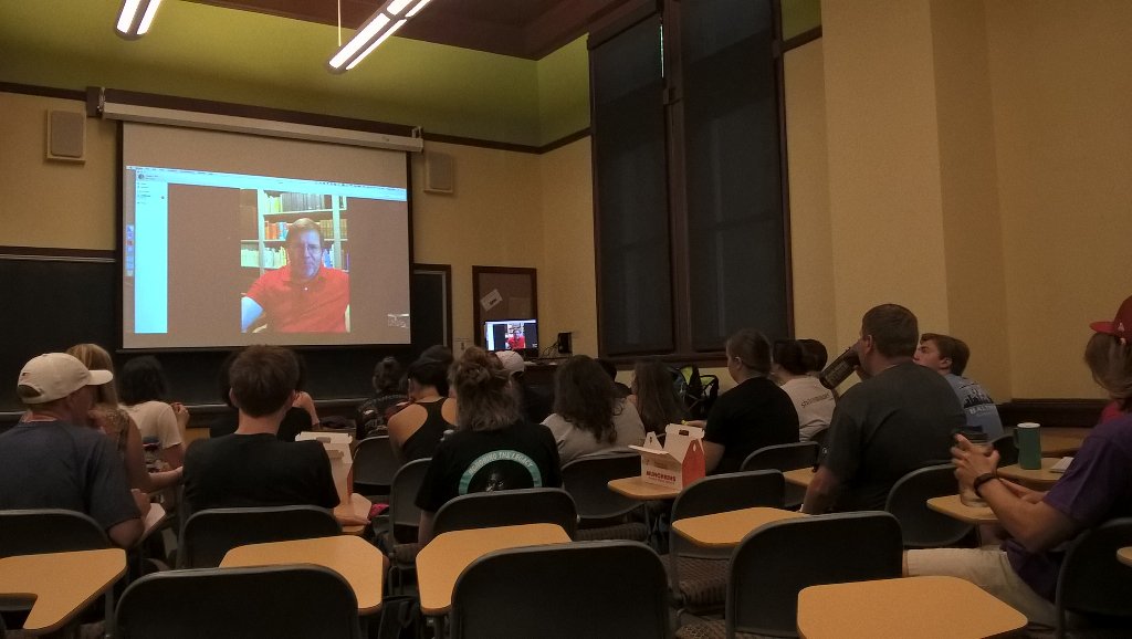 WOOconventions's tweet photo. Thanks to @DavidRedlawsk for a great discussion on Iowa, superdelegates, conventions, and negative campaigning! https://t.co/ahVOXI8bIR