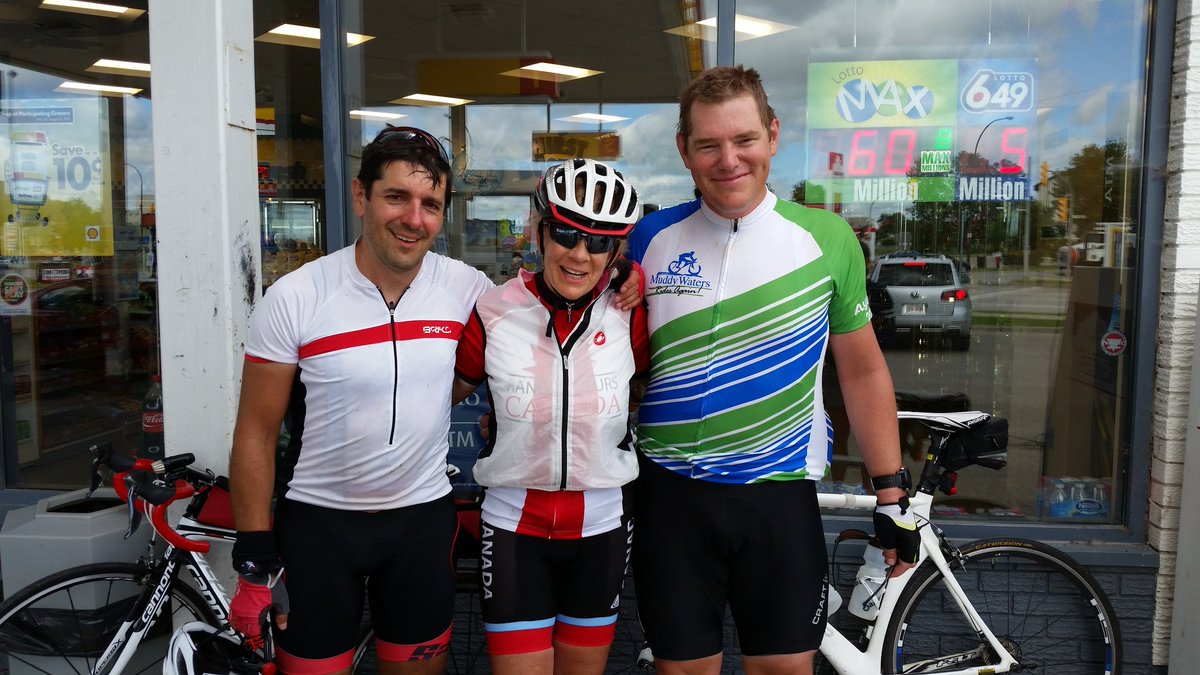 All three riders home in under 29 hours! 600 km. Think about that. #LeonLights600