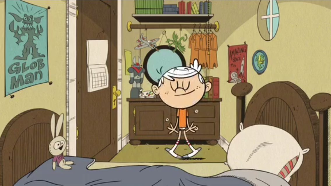 LoudFamily11's tweet photo. Lincoln loves #SundayMorning unless he has to go to Aunt Ruth's #ExtraToe ##TheLoudHouse https://t.co/40bUE7HvRP