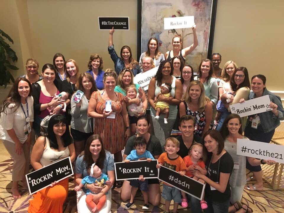 TheDSDN's tweet photo. It's been great seeing all of these Rockin' Moms and kiddos at the @NDSC convention!#DSDN #downsyndrome #NDSC2016 https://t.co/zFxI5l2cB1