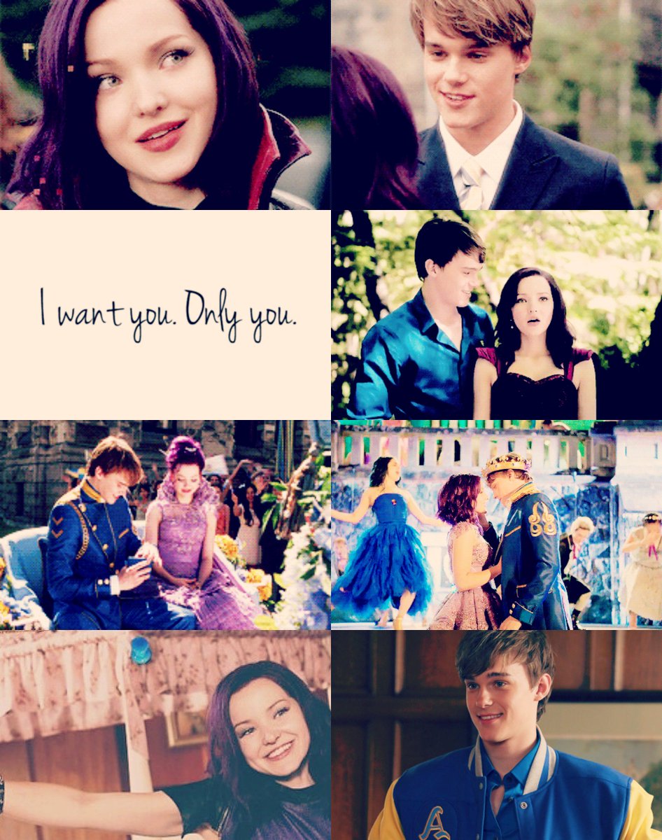 xPrinceBenx's tweet photo. Mal and Ben aesthetic!! They're so cute together!! <3 #Descendants #Mal #Ben https://t.co/cnRh1f8jJC