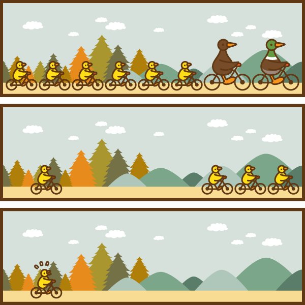 eggmancomicsgng's tweet photo. In life, you get left behind when you are too slow. But keep paddling away! #eggmancomics #comic #motivation #qotd https://t.co/e6QFdFYQiz