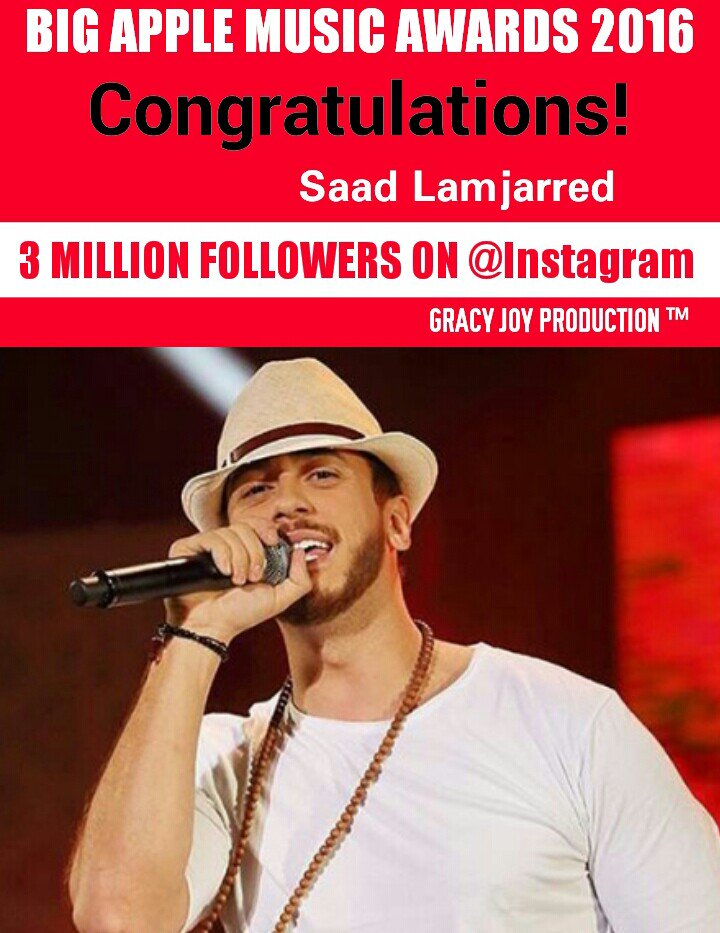 GJ_PDN's tweet photo. Congrats
@BAMA_Official 2016 Nominee @Saadlamjarred1
#BAMA2016PlatinumEdition_SaadLamjarred

https://t.co/enfQwOQab1 https://t.co/SQFEVzjGwb