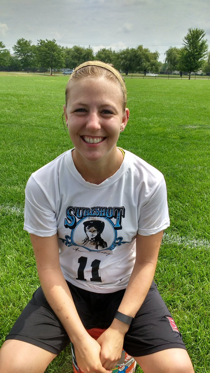 cincysureshot's tweet photo. #meetaplayer Nessy #11 is an o line cutter. She's hiccupped every day for the last 9 years! @NessyExists https://t.co/Fpdw4XqHhl
