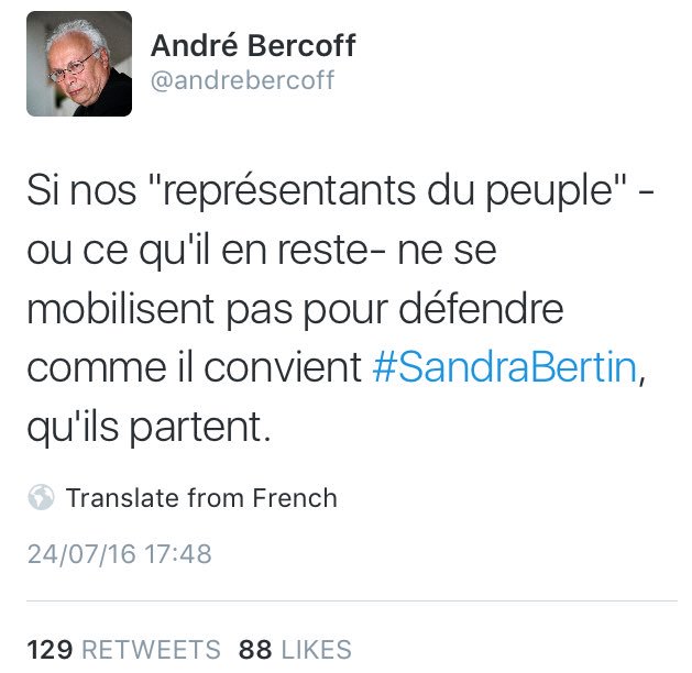 David_vanH's tweet photo. Parole d'écrivain :
"Qu'ils partent"
#SandraBertin 

#TerrorGate #Nice
#CazeneuveDemission 
#HollandeDemission https://t.co/GBymbrfy8F