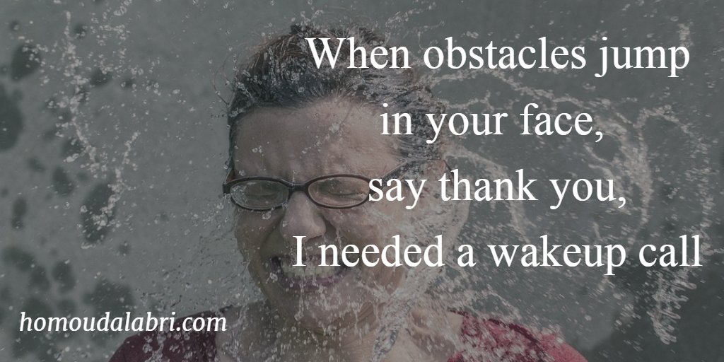 التحديات والعوائق عبارة عن محطات تصفية فرز، فهي تظهر على طريق النجاح لكي تعيق غيرك من مزاحمتك في مشوارك إلى القمة.