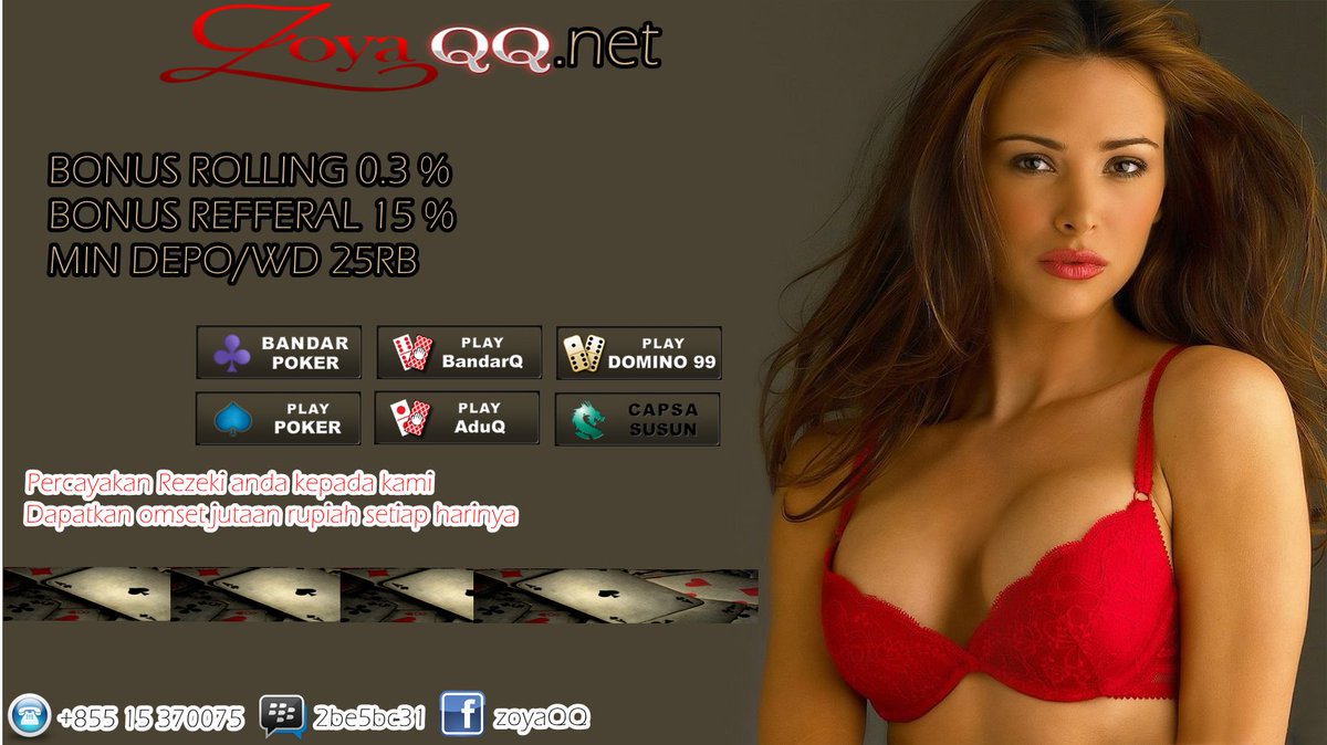 Zoya_QQ's tweet photo. PORTAL JUDI ONLINE PERTAMA DI ASIA https://t.co/OGXyXg9k3T             
@Zoya_QQ #Poker #PokerOnline https://t.co/K60BGCqZQN
