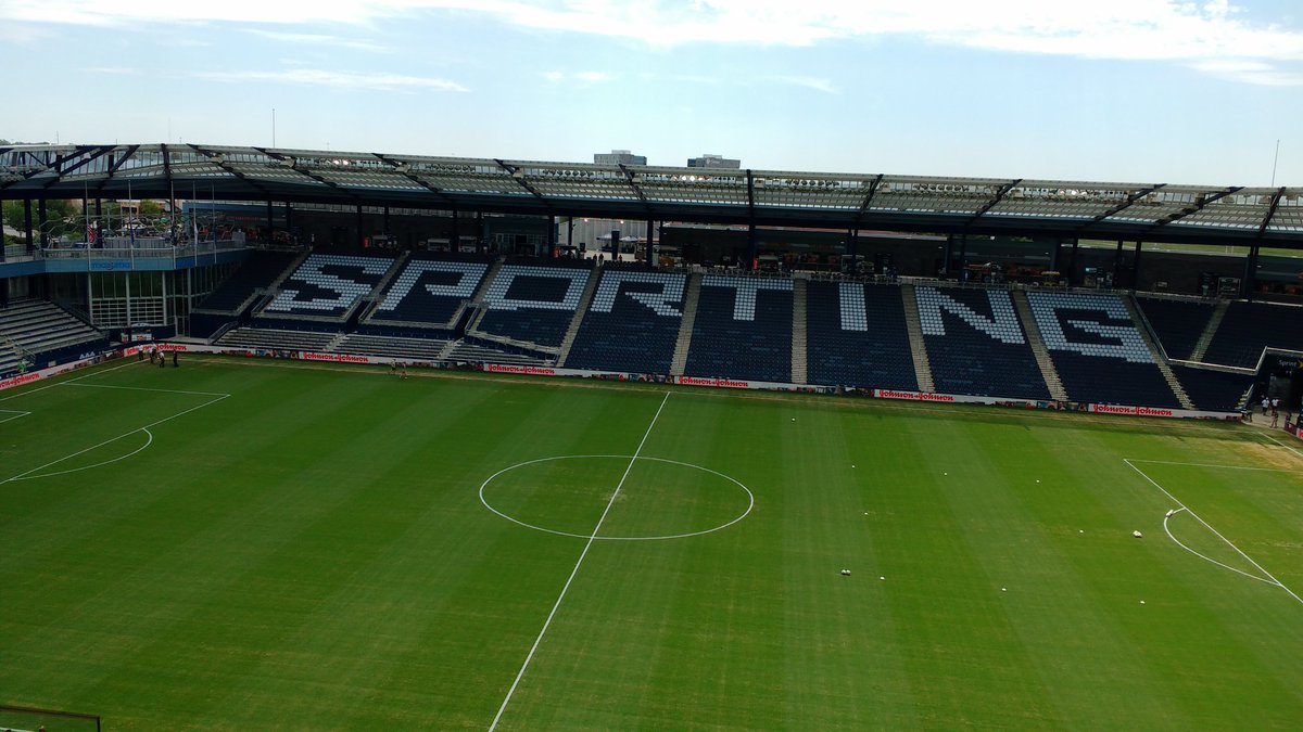 jtyardley's tweet photo. Game day! In KC for @SportingKC vs @SoundersFC at 3pm ET on ESPN! #SKCvSEA #coolingbreaks https://t.co/bZYGtup5gD
