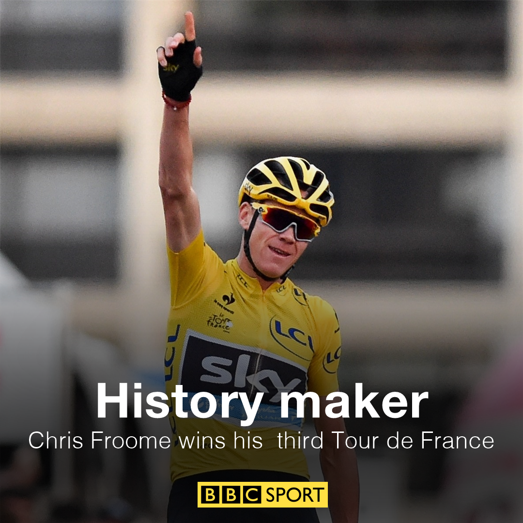 BBCSport's tweet image. Chris Froome has done it.

The first Briton to win three Tour de France titles

#TDF2016 bit.ly/2a3MfQ8