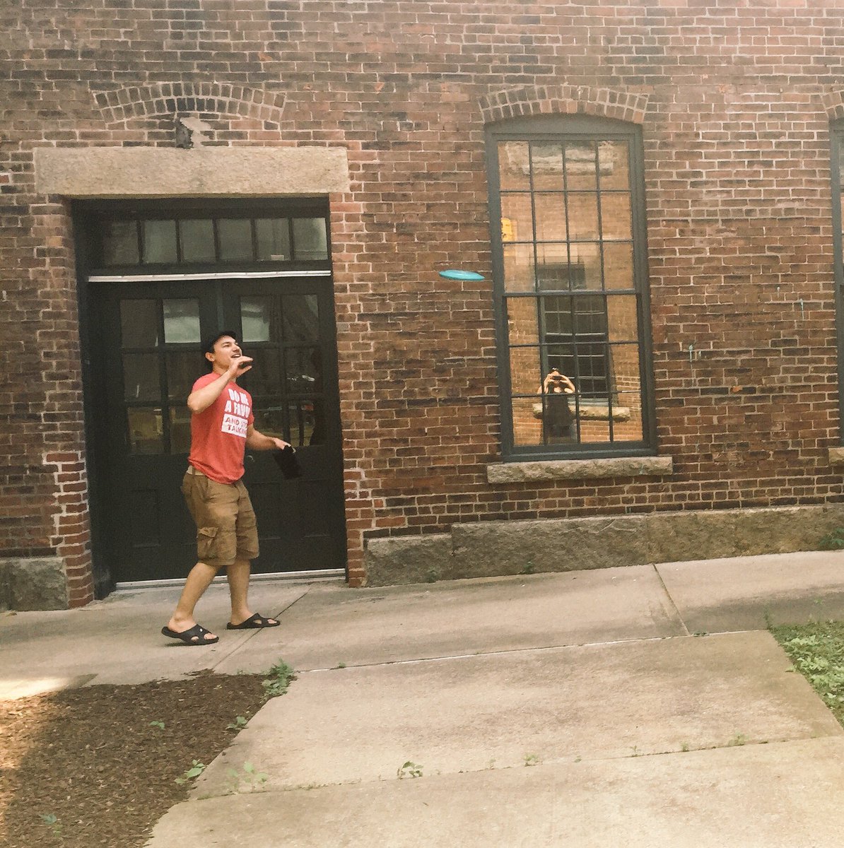 TechHireRI's tweet image. .@Amica frisbee break at #TechHireCodeSprint #Hackathon. THANK YOU for cash prize donation! #tech #jobs #makeITinRI