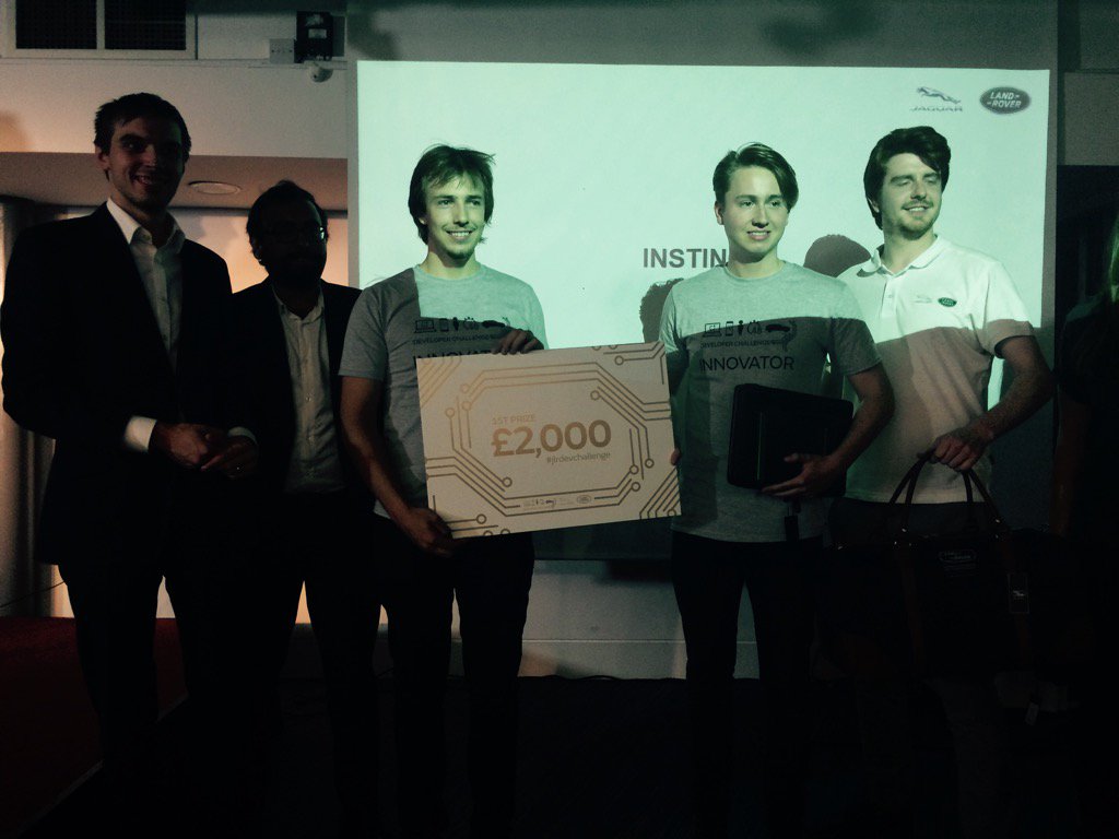 mouzakitis_alex's tweet photo. Well done to @JLRdevchallenge winners, INSTINCT. https://t.co/5RhIgATDDJ