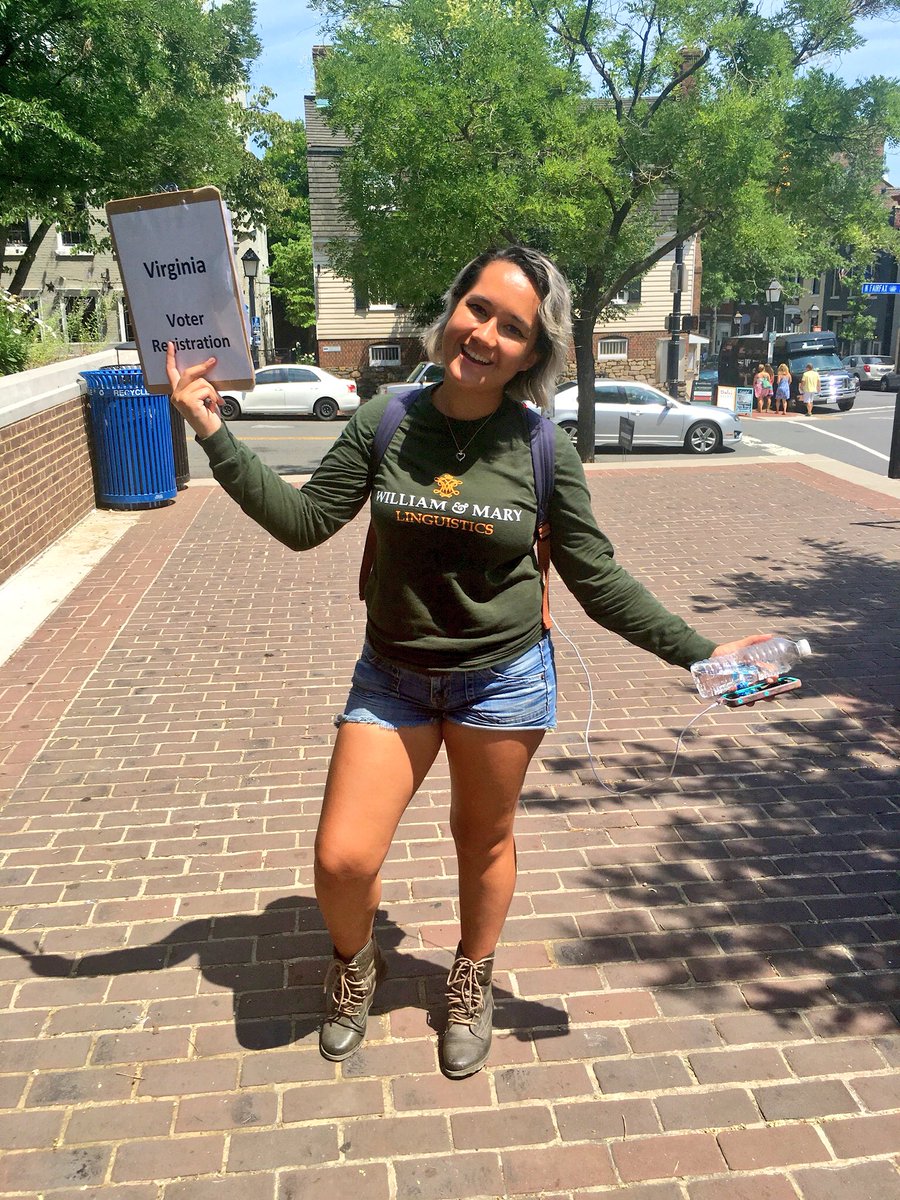 HannahBristol's tweet photo. New organizer @VickieLGoldsby registered just registered 4 voters with Pokemon go! #operationregistration #VirWINia https://t.co/nS8MtiGYQN