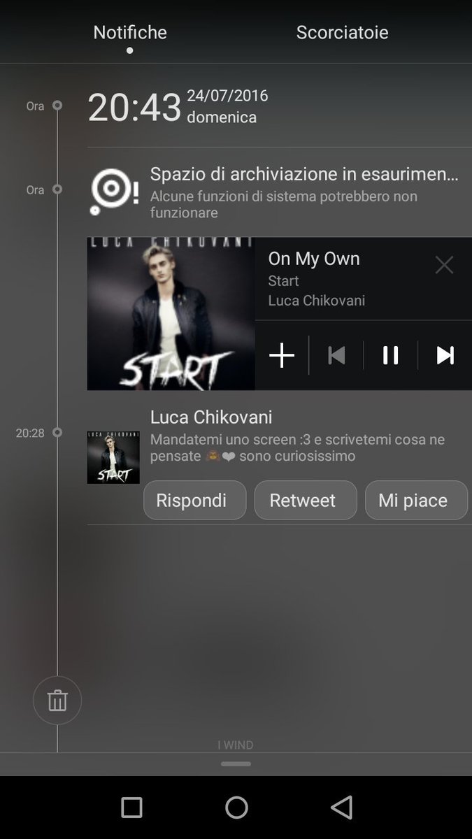 pjessicacy's tweet photo. @lucaChikovani addio vita, ora starò per sempre ad ascoltare #START ❤ https://t.co/fDipeeI5Ol