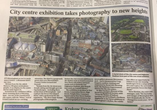 "The fascinating new images of Birmingham show how dramatically the city has changed in recent years for the better"
