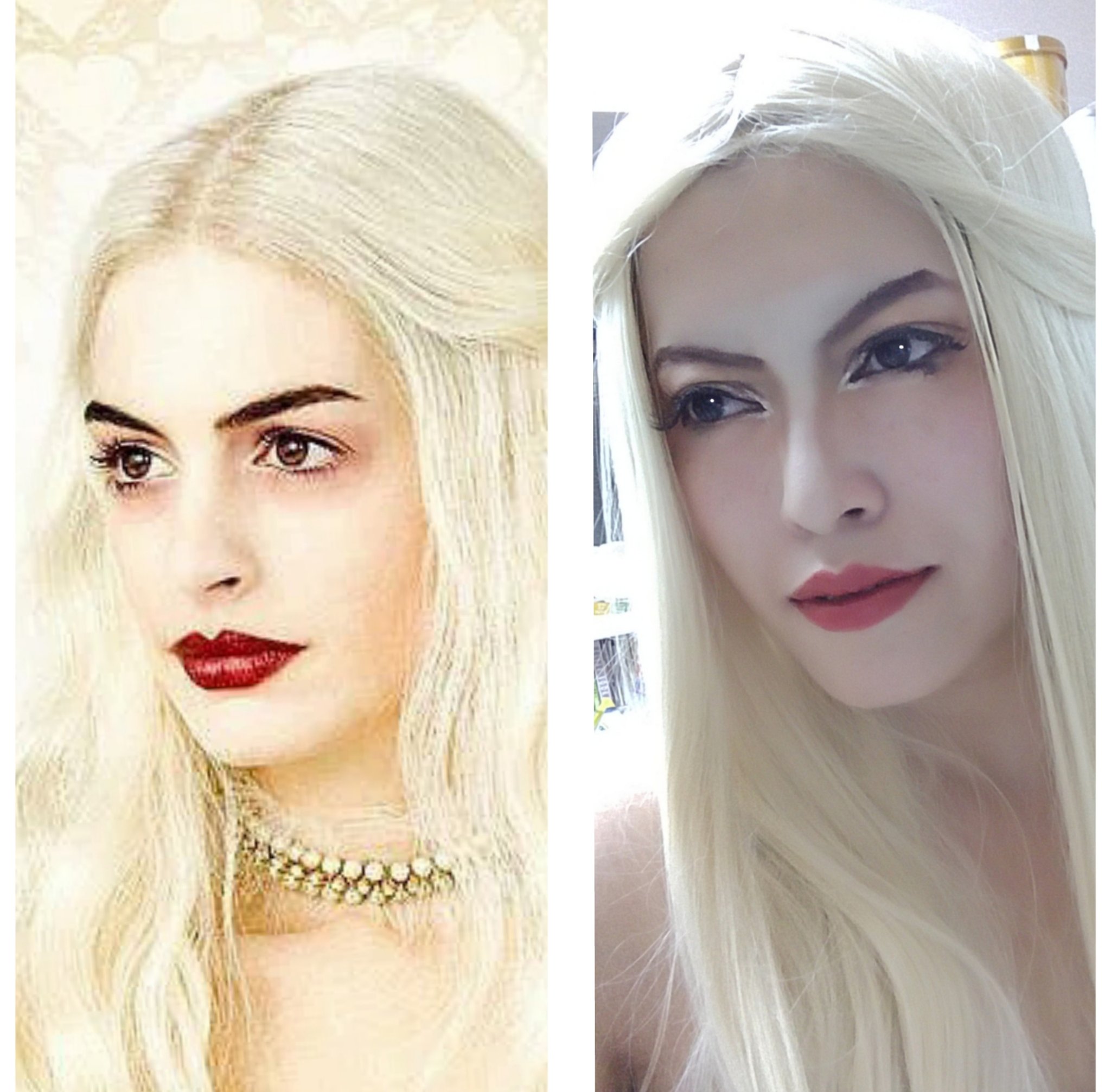 まよ Mayo 色々身内からやって欲しいと 前々からオーダーのあった赤の女王メイクやりましたw でも何も面白くなかったので ついでに白の女王もやってみたw 外人さん難しいぜよ まよメイク まよディズニーメイク アリスインワンダーランド T Co