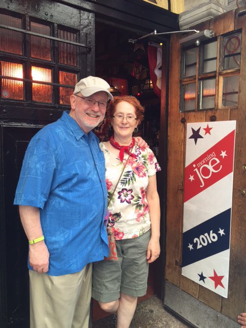 McCarterForRep's tweet image. Hanging out with Deb at McGillin&apos;s Olde Ale House with Lt Gov on the set for Morning Joe this week.