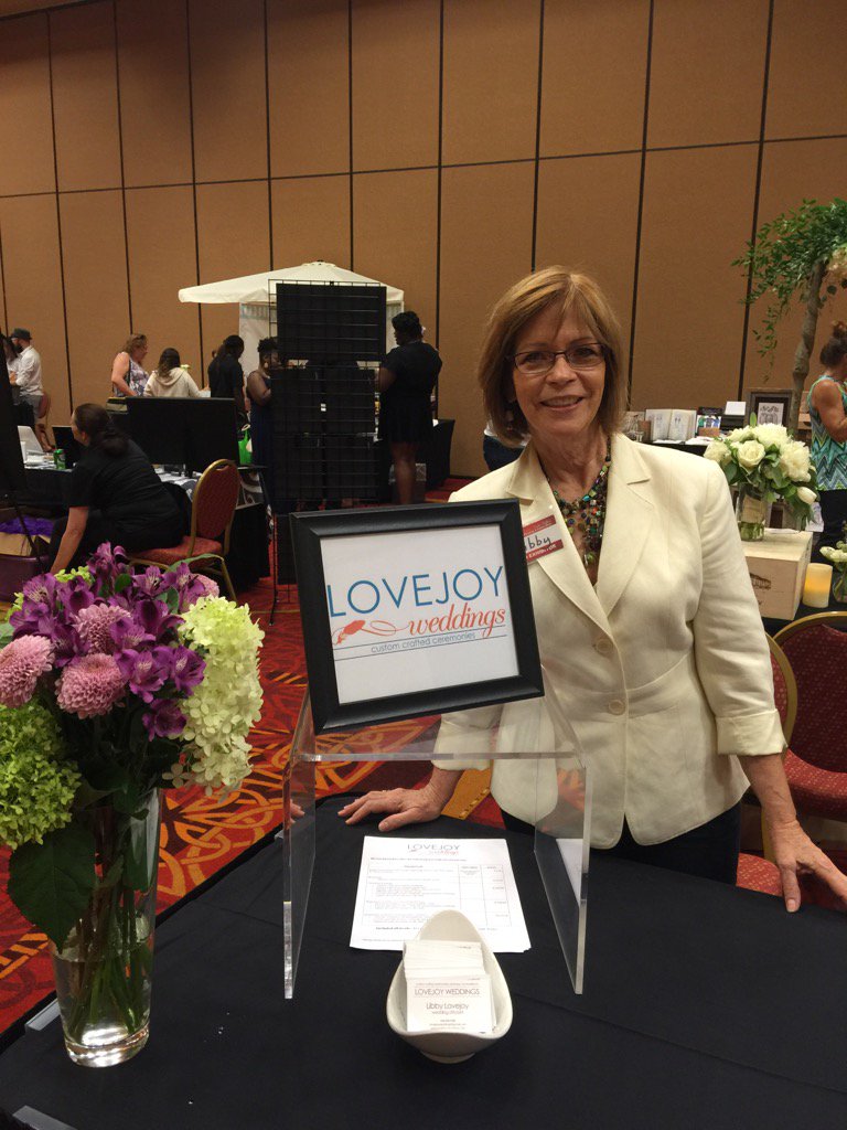 Having a great time at the Rainbow Network's LGBT Wedding Expo