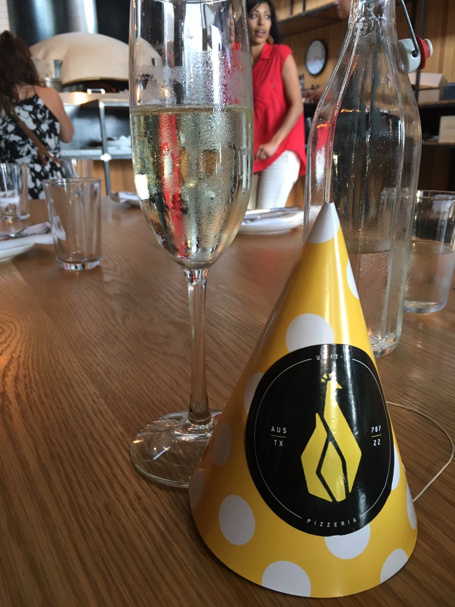 Happy Birthday Unit D Pizza - thanks for bringing great wood-fired pizza to 78722 - and for being great people too