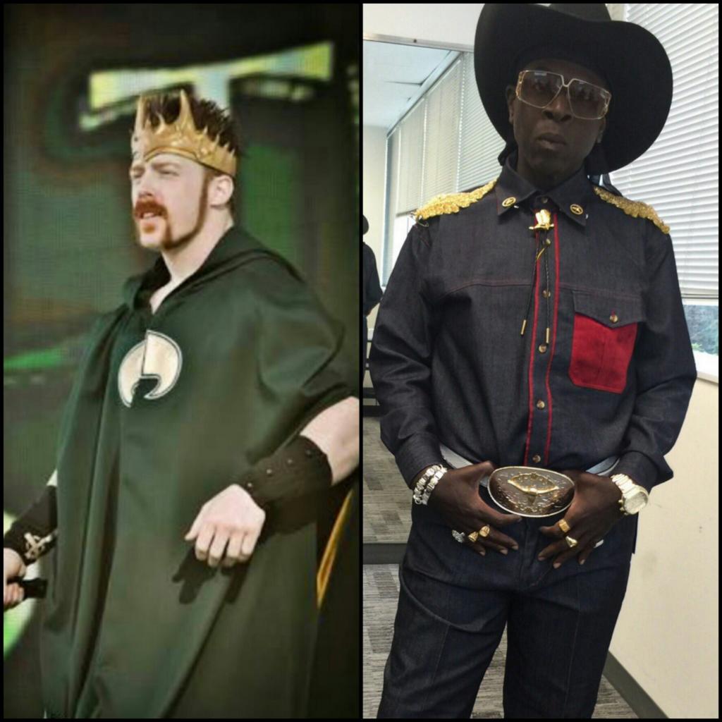CardosoJoelina's tweet photo. "Good look❤" 👑 #king @WWESheamus
👒 #Cowboy @GaryAWilliams
#Garymus😆 https://t.co/Qp0o4PxuqT