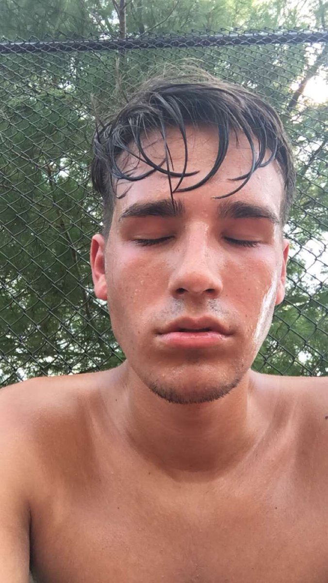 sweaty as fuck