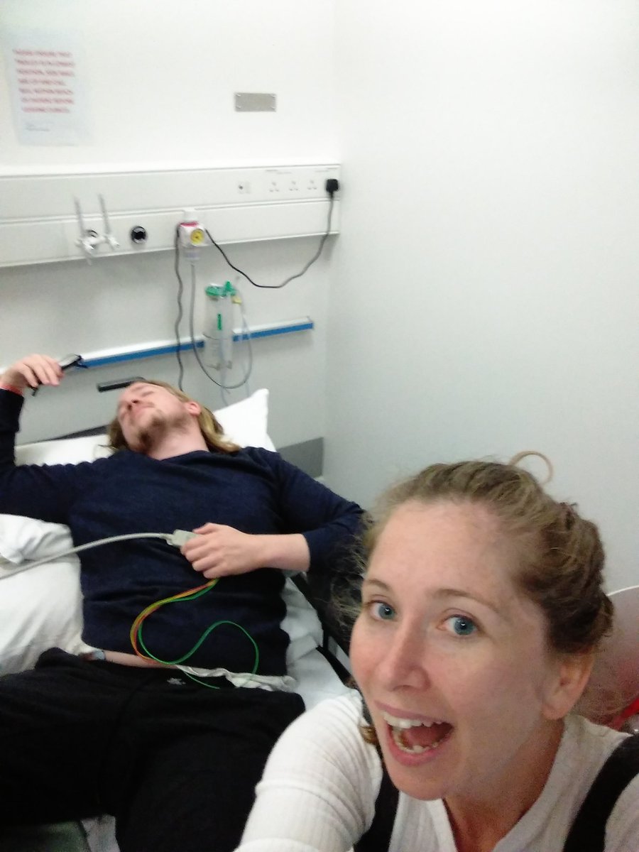 clare_jf's tweet photo. What's the Mater with Matt? #faintingproblems #sundaycatchup  #viewsfromthe2 #materhospital #ECGandchill https://t.co/7MVzFucwGx