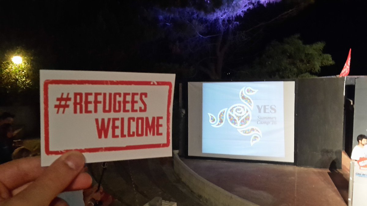 JSE_Egaz's tweet photo. A shout for #RefugeesWellcome by the european socialist youth
Let's push for a better Europe! #YESSC16 @YESocialists https://t.co/gxUU65UCbt