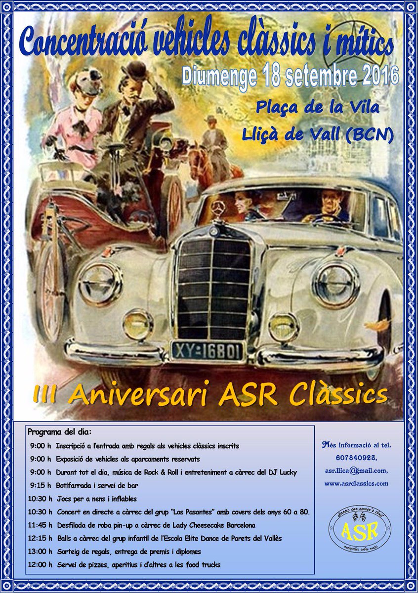 Programa de actividades en detalle. Os esperamos, será una gran fiesta familiar!!