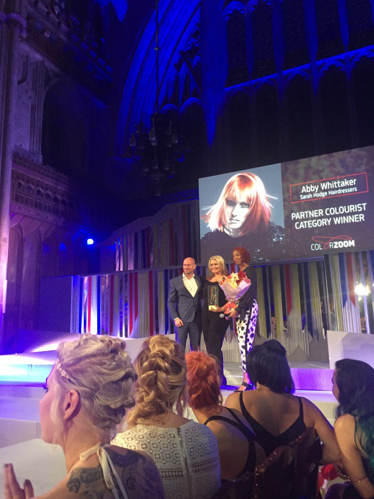 karlywhittaker's tweet photo. And Abby is the winner.... @GoldwellUK https://t.co/42EgPiCvPG